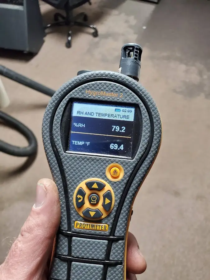 Moisture meter humidity assessment for Fire & Smoke Damage Restoration in Essex Junction